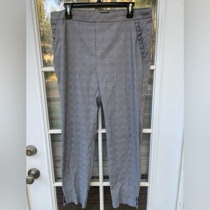 Soho Apparel Black and White Checkered Pants stretchy waist